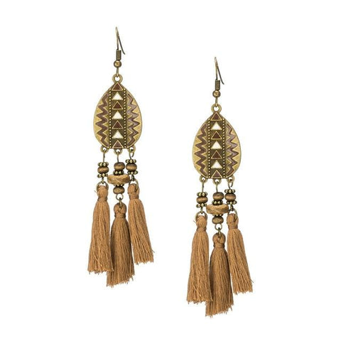 Long tassel Bohemian dangle drop Earings