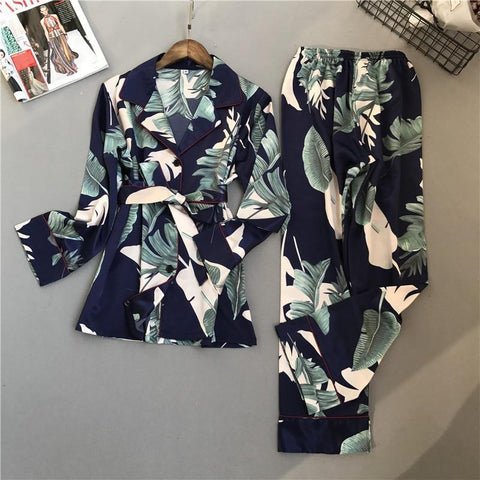 Spring Printing Pattern Pajama Set