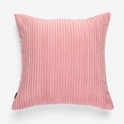 Solid Pillow Case Corduroy Flocking Velvet Cushion Cover