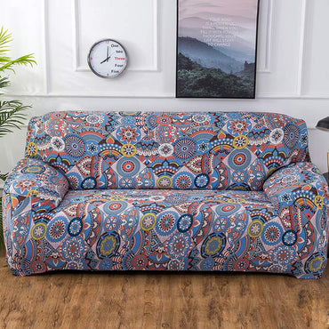 Geometric Colorful Printing Elastic Slipcovers Cover Sofa