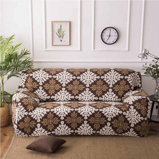 Geometric Colorful Printing Elastic Slipcovers Cover Sofa