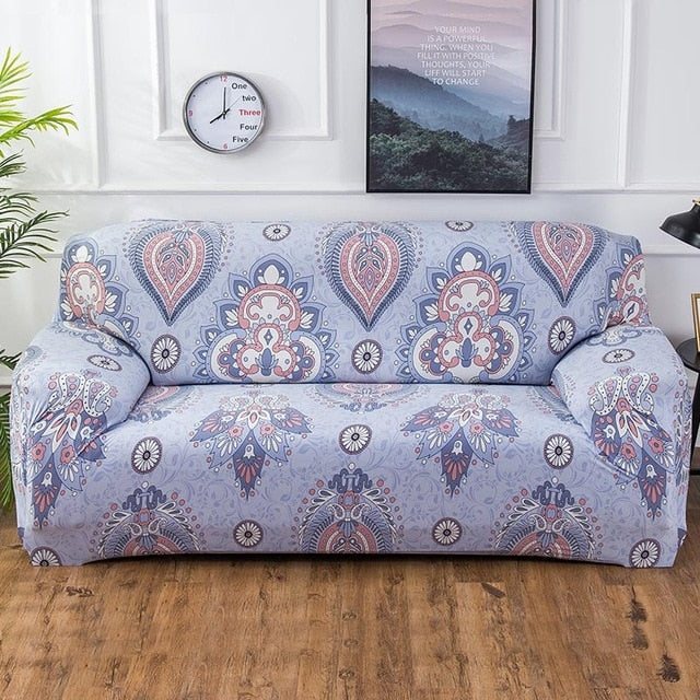 Geometric Colorful Printing Elastic Slipcovers Cover Sofa