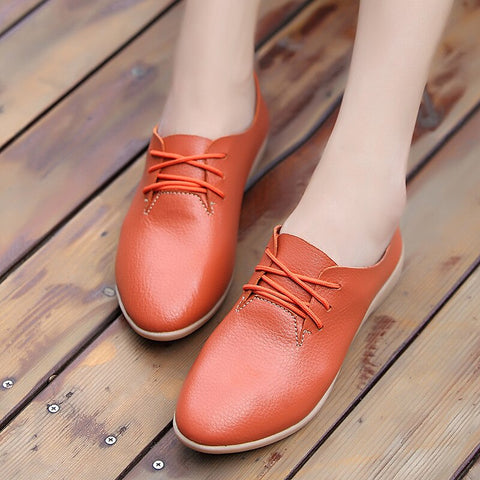 Genuine Leather Flats Fashion Casual Driving Loafers Moccasins Shoes