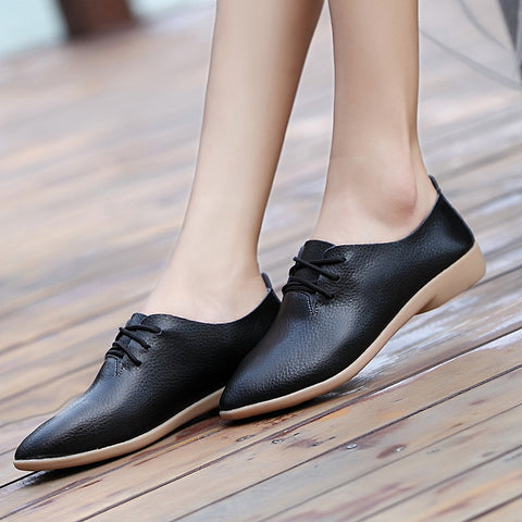 Genuine Leather Flats Fashion Casual Driving Loafers Moccasins Shoes