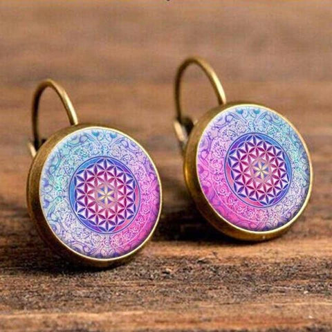 Boho Flower Drop Earrings