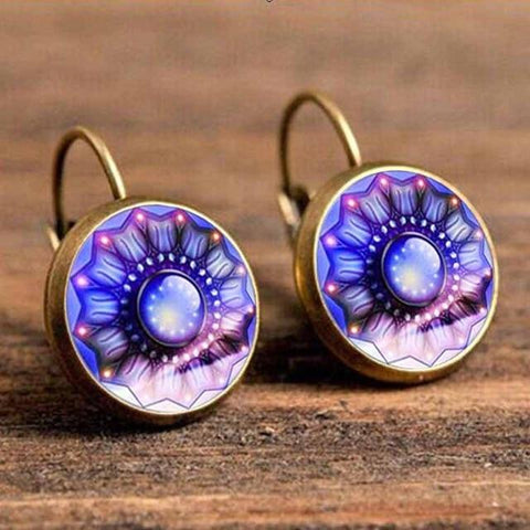 Boho Flower Drop Earrings