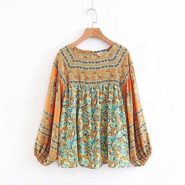 Boho Hippie Gypsy Print Skirt or Blouse or set