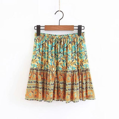 Boho Hippie Gypsy Print Skirt or Blouse or set