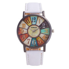 Retro Quartz Casual Leather Ladies Dress Watches