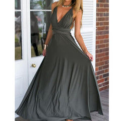 Bridesmaid Formal Multi Way Wrap Convertible Infinity Maxi Dress