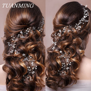 Wedding Headband Pearl Flower Bride Headbands Hair Accessories
