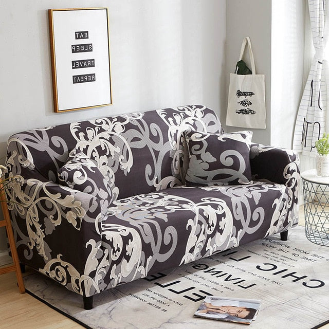 Geometric Colorful Printing Elastic Slipcovers Cover Sofa