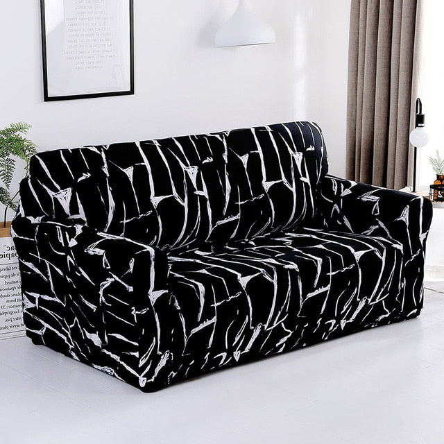 Geometric Colorful Printing Elastic Slipcovers Cover Sofa