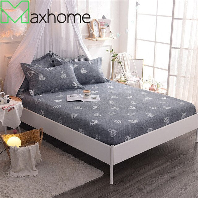 Y1 Cotton Fitted Sheet Bed with Elastic  Pad Mattress Protector