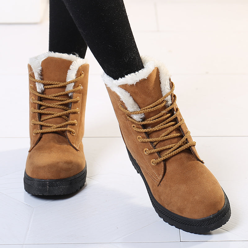 Women Snow Warm Plush Insole Winter Ankle Boots