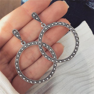 Fashion Tibetan Boho Big Drop Earrings