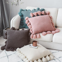 Sofa Bed Knit Pillow Cushion Cover