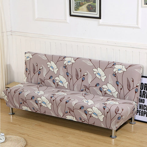 Tight Wrap Couch Cover Without Armrest Sofa Bed Cover