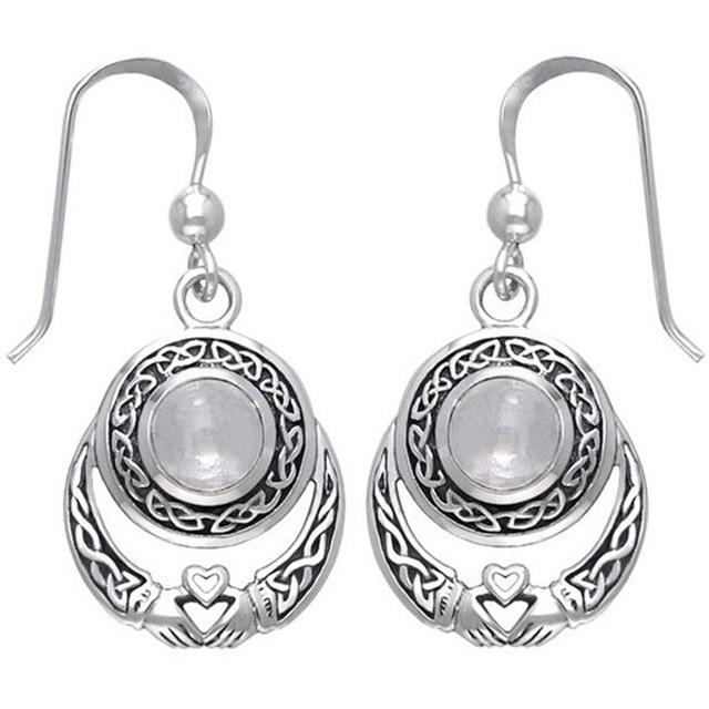 Vintage Tibetan Silver Drop Earrings