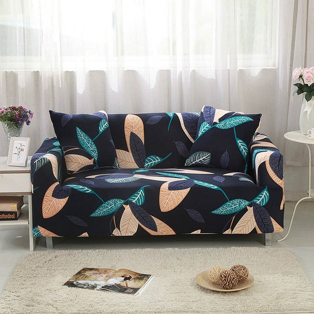 living Room  L shaped Stretch Sectional Sofa Cover