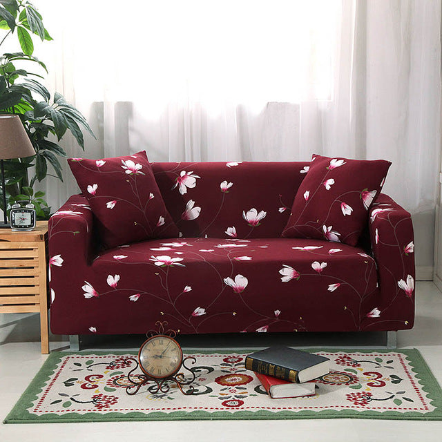 living Room  L shaped Stretch Sectional Sofa Cover