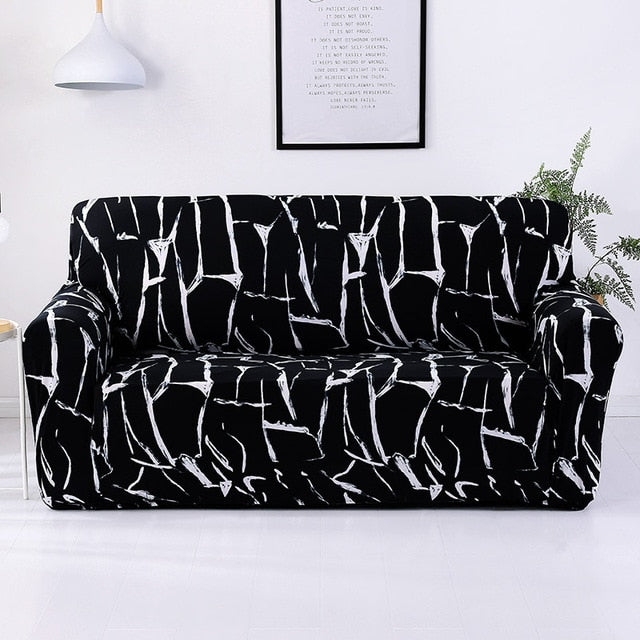 living Room  L shaped Stretch Sectional Sofa Cover