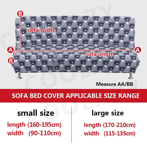 Tight Wrap Couch Cover Without Armrest Sofa Bed Cover
