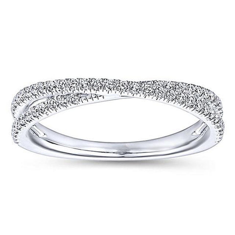 Rose Gold Endless Beauty Twisting Wave Cubic Zircon Ring