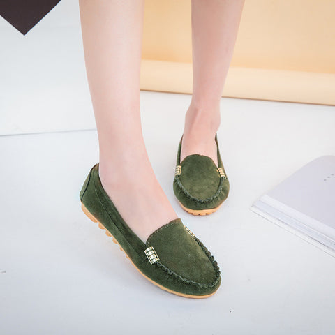 Loafers Candy Color Slip on Flat Shoes
