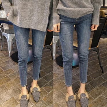 Large Size Slim Casual Jeans Pencil Pants 5xl Plus Size
