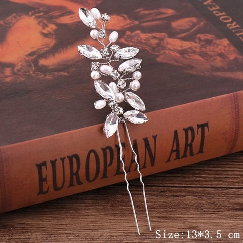 Pearl Rhinestone Hairpins Hair Ornaments