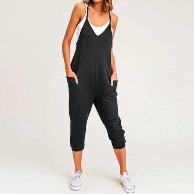 Women Sleeveless Sexy Spaghetti Strap Rompers Jumpsuits