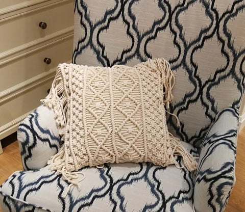Cotton Linen Macrame Hand-woven Cotton Bohemia Cushion Cover