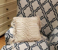 Cotton Linen Macrame Hand-woven Cotton Bohemia Cushion Cover