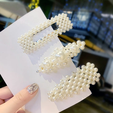 Elegant Pearls Hair Clips Hairpins