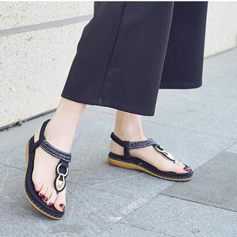 Boho style women shoes inlaid rhinestone flat shoes