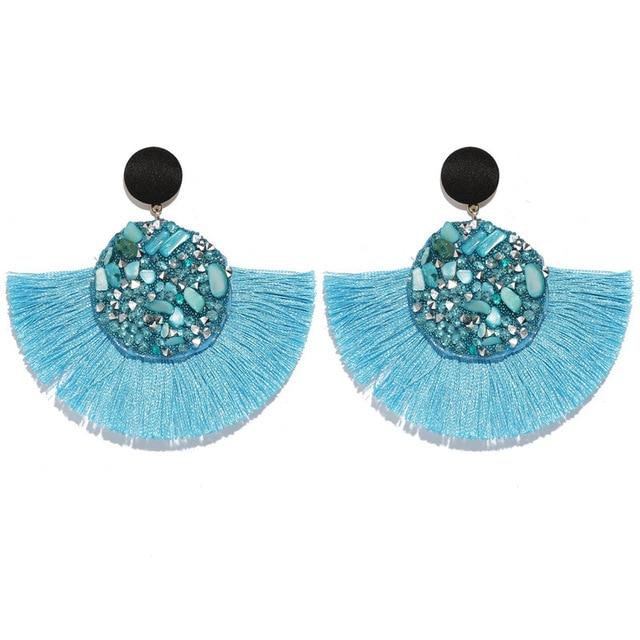 Bohemian Tassel Drop Earrings