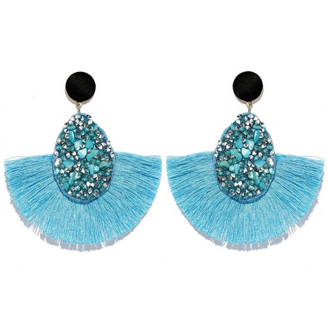 Bohemian Tassel Drop Earrings