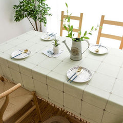 Dot Plaid Decorative TableCloth
