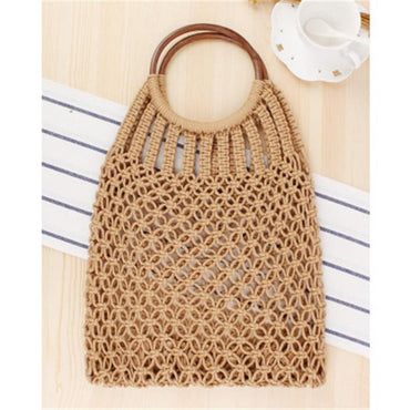 Bohemian Vintage Mesh Woven Hollow Rope Cotton Bags