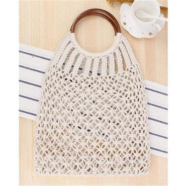 Bohemian Vintage Mesh Woven Hollow Rope Cotton Bags
