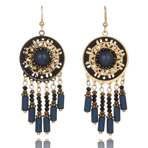 Multiple Vintage Ethnic Dangle Drop Earrings