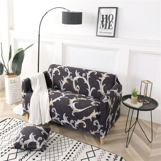 Geometric Colorful Printing Elastic Slipcovers Cover Sofa