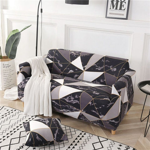 Geometric Colorful Printing Elastic Slipcovers Cover Sofa