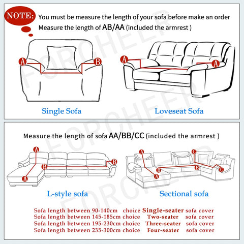 Tight Wrap Stretch Sectional Protector Elastic Sofa Cover
