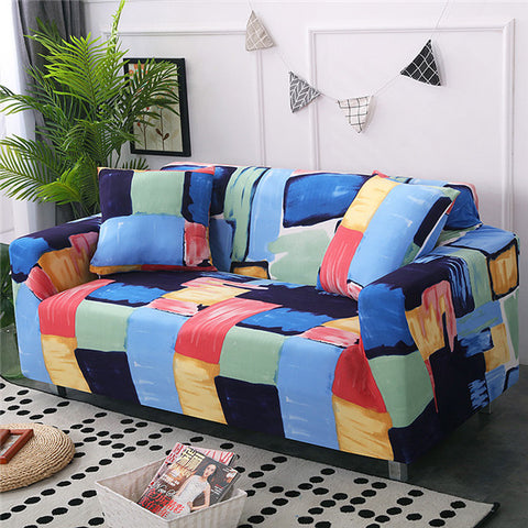 Modern Elastic for Living Room Spandex Sofa Slipcovers