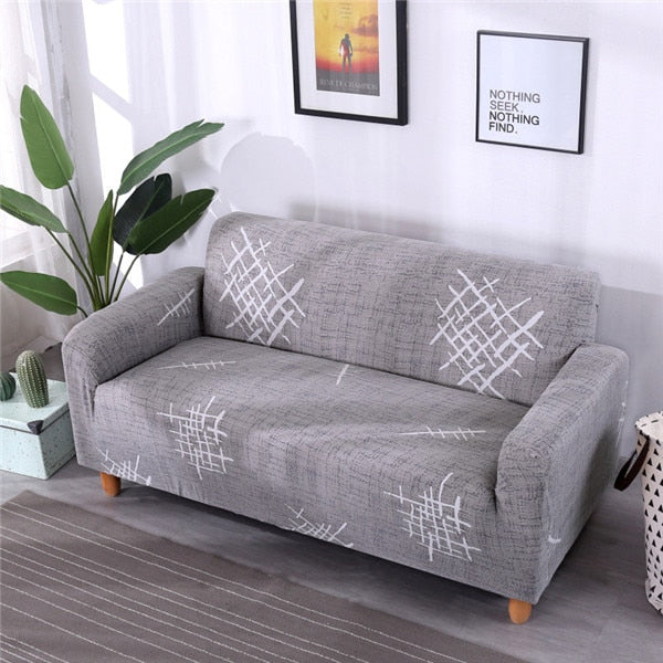 Modern Elastic for Living Room Spandex Sofa Slipcovers